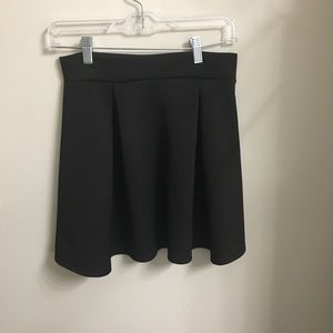 SOLD- Black scuba skater skirt